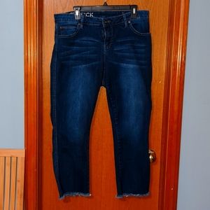 Lovesick Frayed hem skinny jeans